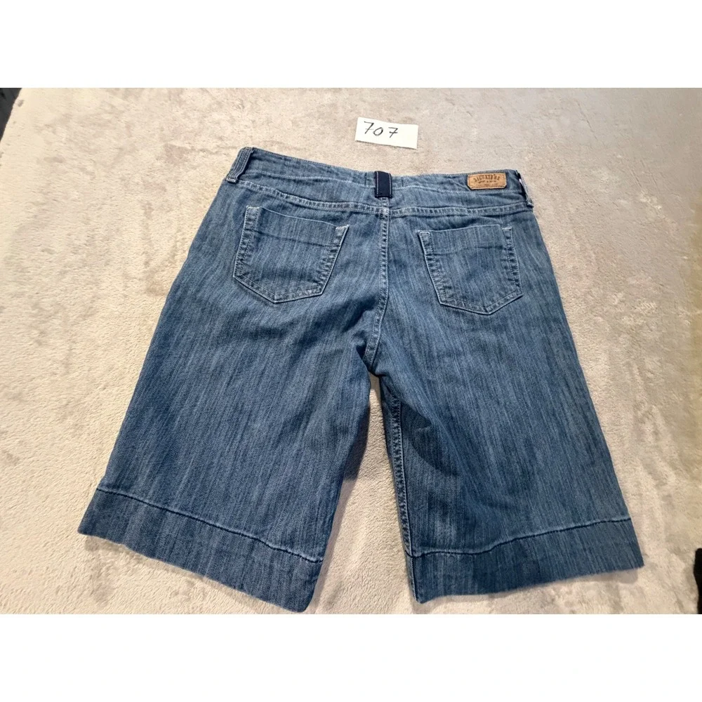 Signature Levi Strauss Denim Shorts Womens 12 Blue Nautical Bermuda